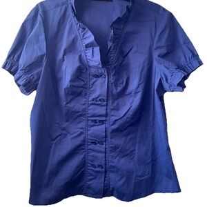 The Limited Women's Royal Blue Button-Down Shirt